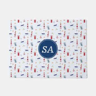 Nautical Back to School Dorm Essentials Doormat