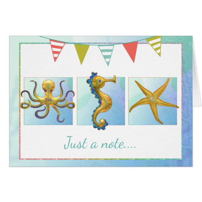 Nautical Beach All Occasion Card (Front Horizontal)