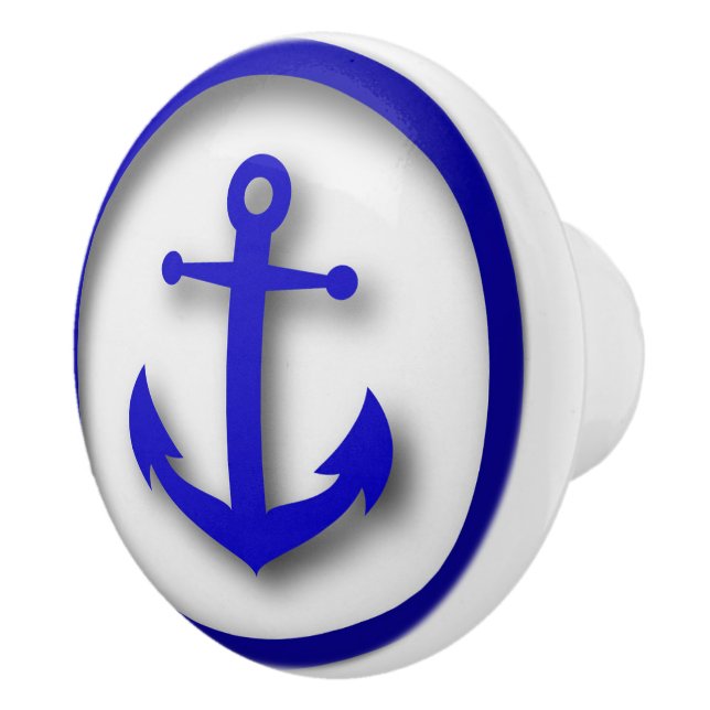 Nautical Beach Anchor Cabinet Drawer Knob (Right)