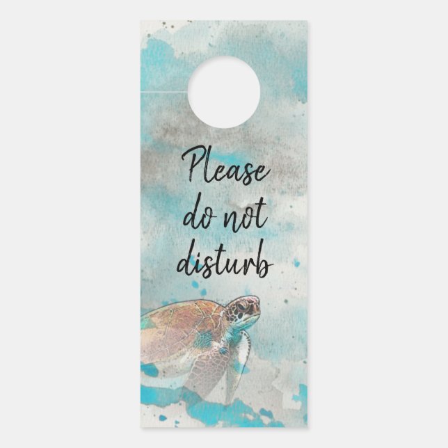 Nautical Beach Bed and Breakfast Do Not Disturb Door Hanger (Front)