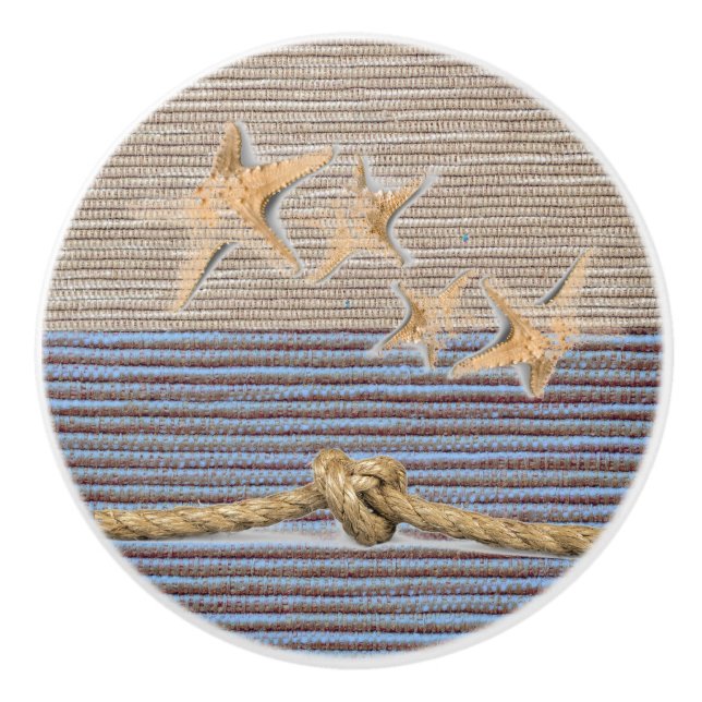 Nautical Beach  Ceramic Knob (Front)