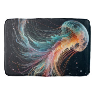 nautical/beach/coastal jellyfish bath mat