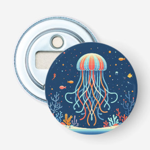 nautical/beach/coastal jellyfish bottle opener