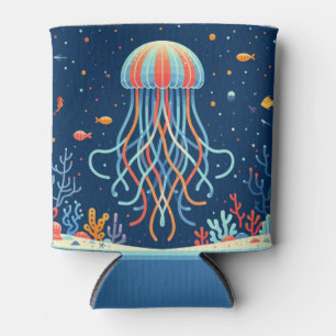 nautical/beach/coastal jellyfish can cooler