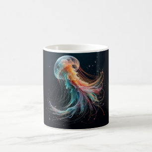 nautical/beach/coastal jellyfish coffee mug