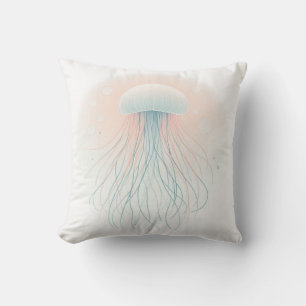 nautical/beach/coastal jellyfish cushion