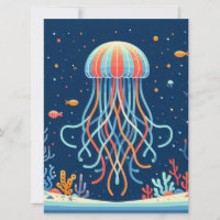 nautical/beach/coastal jellyfish