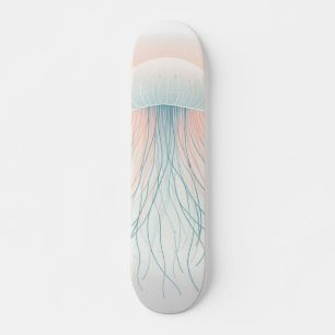 nautical/beach/coastal jellyfish skateboard