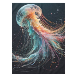 nautical/beach/coastal jellyfish tablecloth