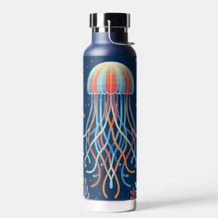 nautical/beach/coastal jellyfish water bottle
