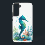 nautical/beach/coastal seahorse art samsung galaxy case<br><div class="desc">love the sea</div>