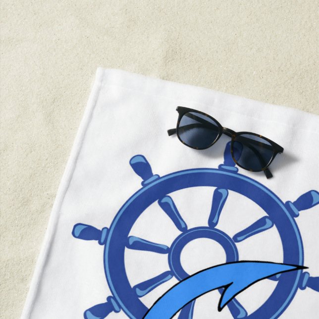 Nautical  beach towel (In Situ)