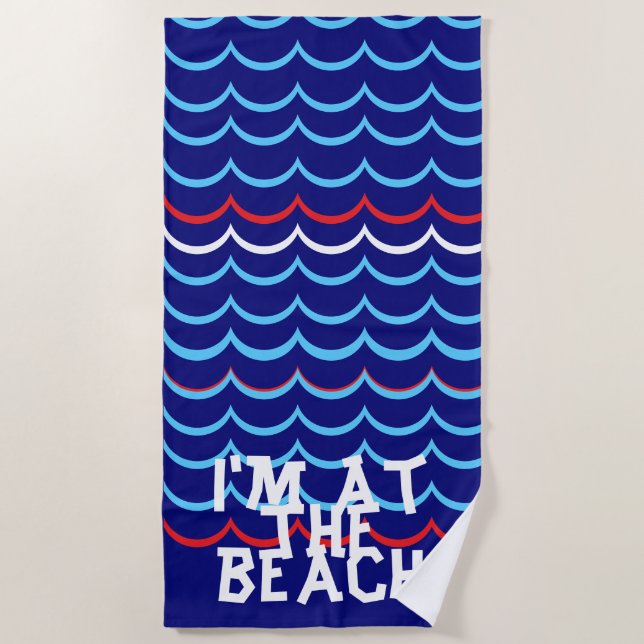 Nautical beach towel (Front)
