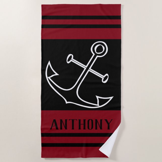 Nautical Beach Towel (Front)