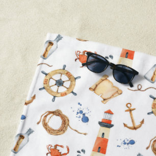 Nautical  beach towel