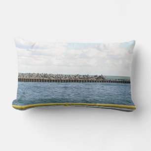 Nautical Beach View Lumbar Cushion