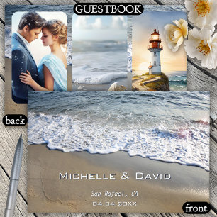 Nautical Beach Wedding Photo Guest Book