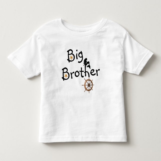 Nautical Big Brother  withoutStarfish  Toddler T-Shirt (Front)