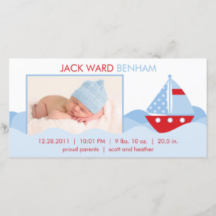 Nautical Birth Announcement