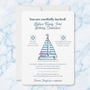 Nautical Birthday    Invitation