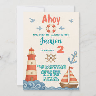 Nautical Birthday Invitation