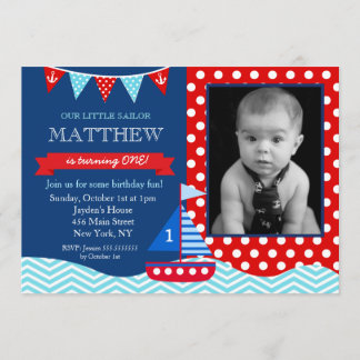 Nautical Birthday Invitations