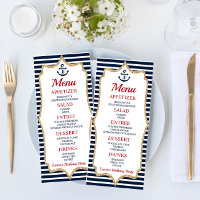 Nautical Birthday Party Food Menu