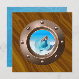 Nautical Birthday Party Photo Invitation