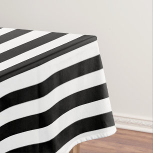 Nautical Black Stripes Tablecloth