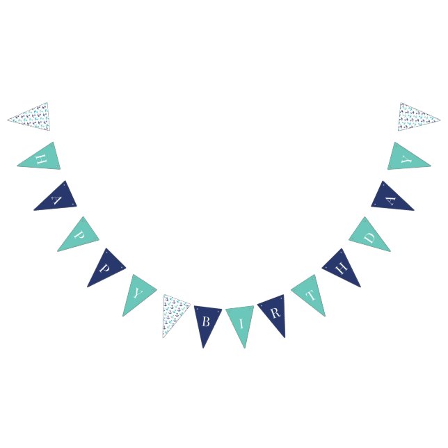 Nautical Blue Anchor Bunting (All)