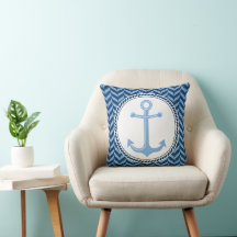 Nautical Blue Anchor coastal
