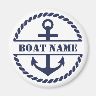 Nautical Blue Anchor Magnet