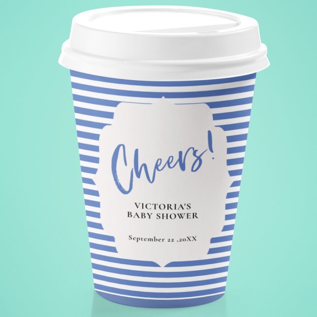 Nautical Blue Baby Shower Paper Cups (Creator Uploaded)