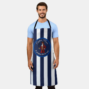 Nautical Blue Boy Pirate  Apron