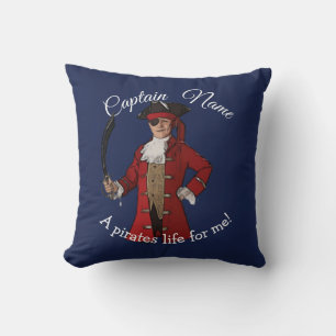 Nautical Blue Boy Pirate Cushion