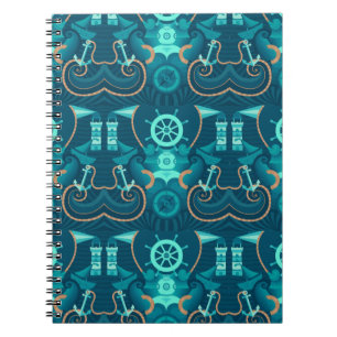 Nautical Blue Design Notebook