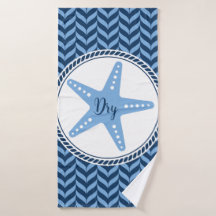 Nautical Blue Starfish coastal