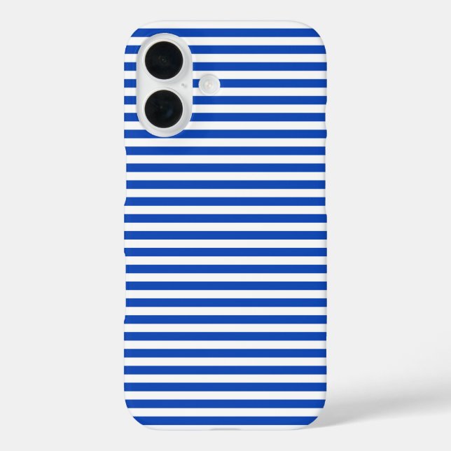 Nautical Blue Stripes Case-Mate iPhone Case (Back)