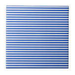 Nautical Blue Stripes Ceramic Tile<br><div class="desc">Nautical Blue Stripes</div>