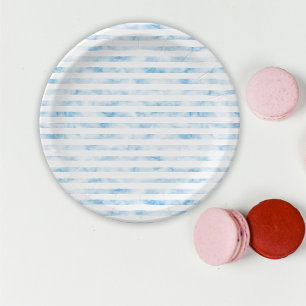 Nautical Blue Wave  Paper Plate