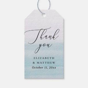 Nautical Blue Wedding Thank You Elegant Coastal Gift Tags