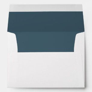 Nautical Blue   White with Blue Liner Personalised Envelopes