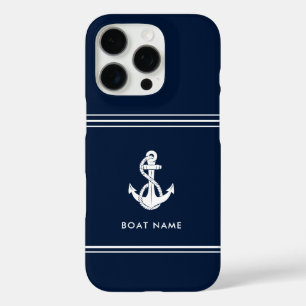 Nautical Boat Anchor and Name Custom iPhone 16 Pro Case
