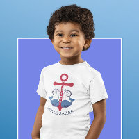 Nautical boat anchor blue whales little sailer