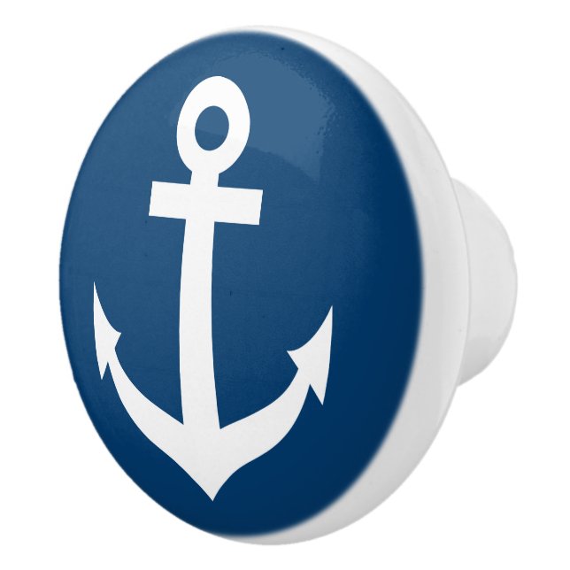 Nautical boat anchor door and drawer pull knobs (Right)