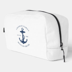 Nautical Boat Anchor Family Ocean Cruise Custom Dopp Kit