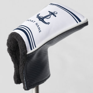 Nautical Boat Anchor Minimalist Custom Golf Head Cover