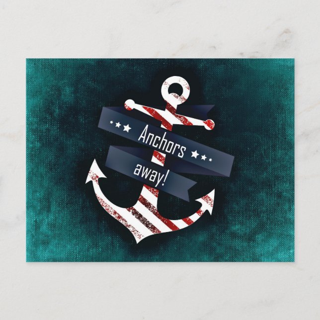 Nautical Boat Anchor Postcard (Front)