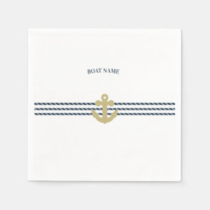 Nautical Boat Anchor,Rope Napkin