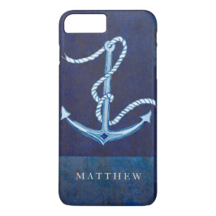 Nautical Boat Anchor, Sailing Ocean Sea Mens iPhone 8 Plus/7 Plus Case